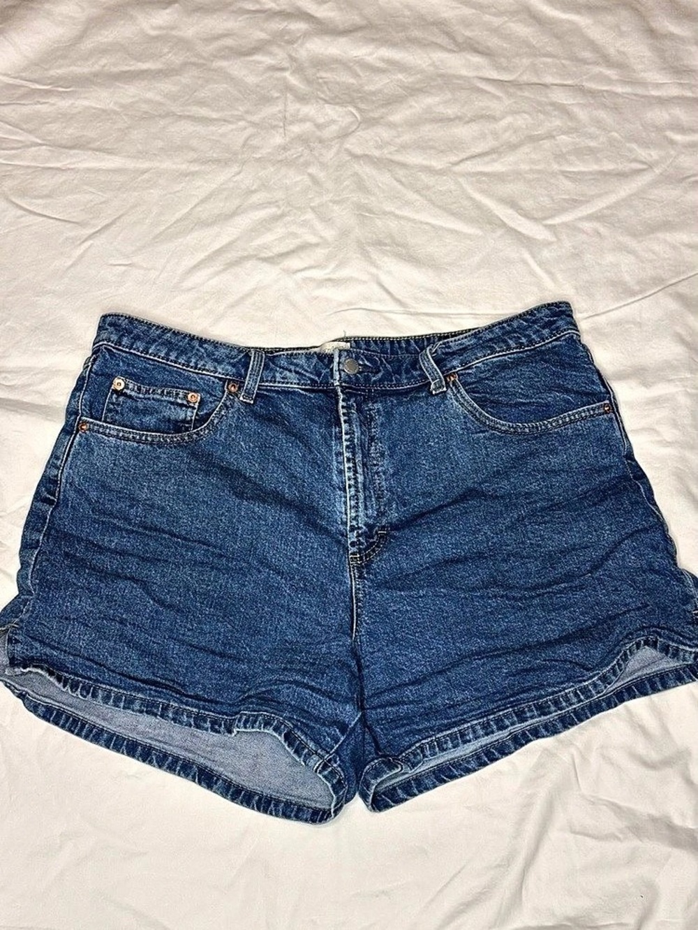 Universal Thread High Rise A-Line Denim Shorts Blue Size 16 High Waisted